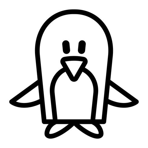 Illustration de dessin animé de pingouin vecteur