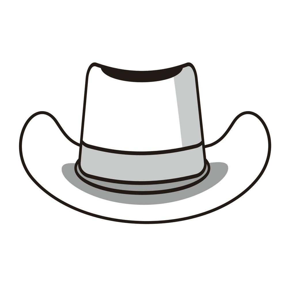 conception de vecteur de mode chapeau de cowboy