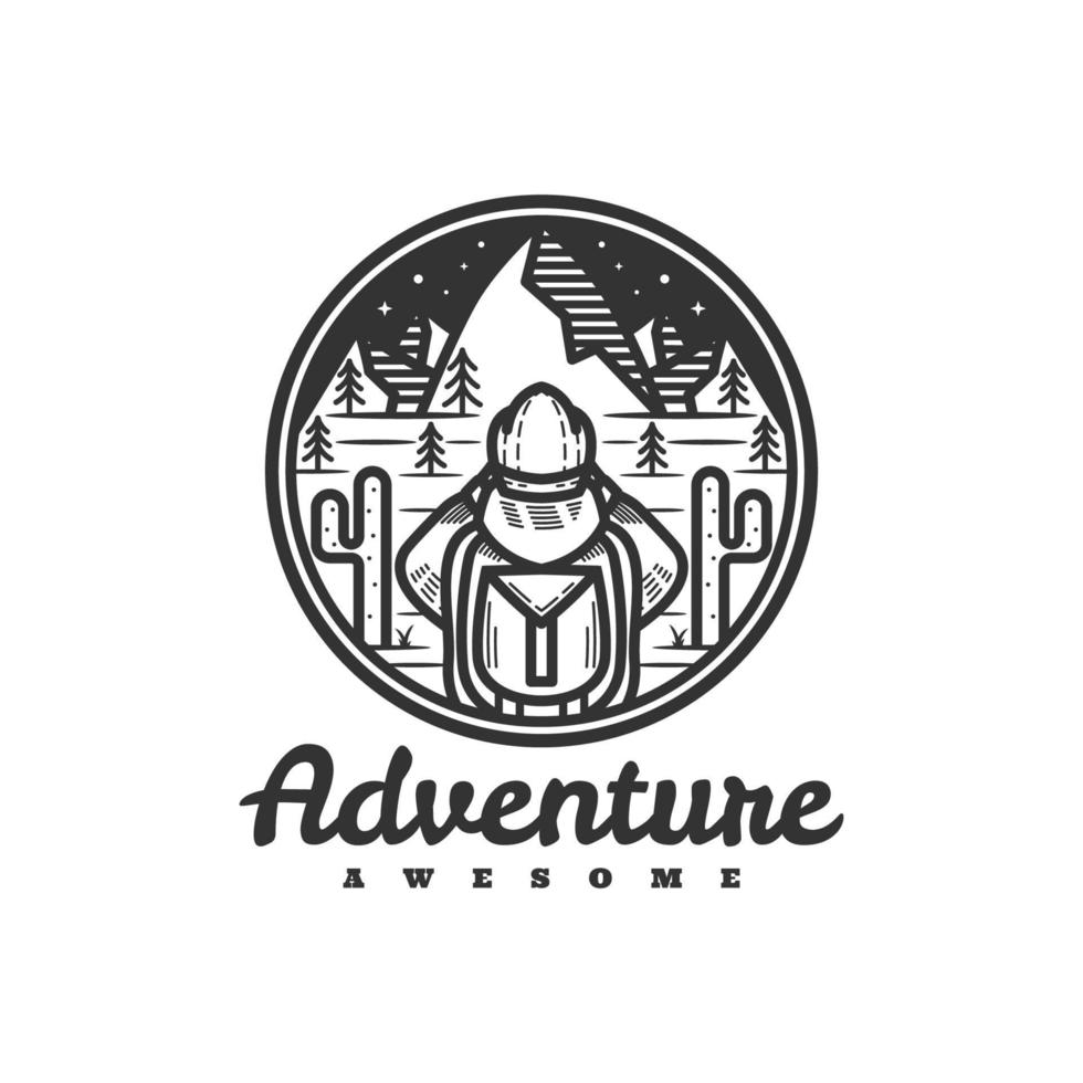 illustration graphique vectoriel d'aventure, bon pour la conception de logo