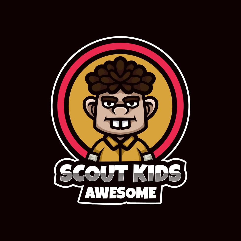 illustration graphique vectoriel d'enfants scouts, bon pour la conception de logo