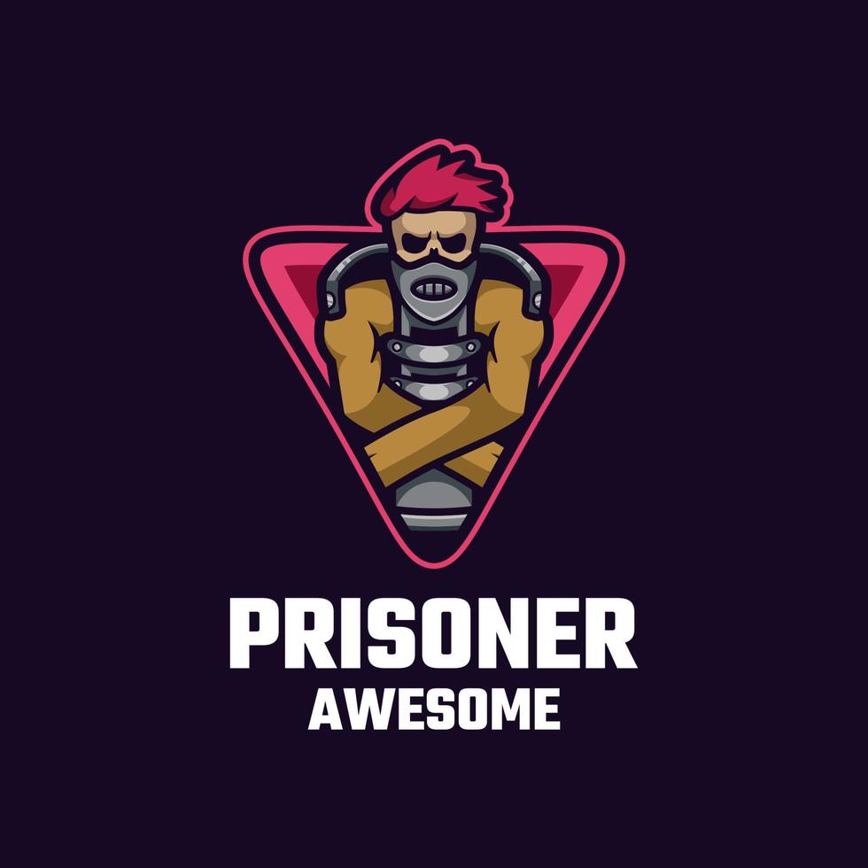 illustration graphique vectoriel du prisonnier, bon pour la conception de logo