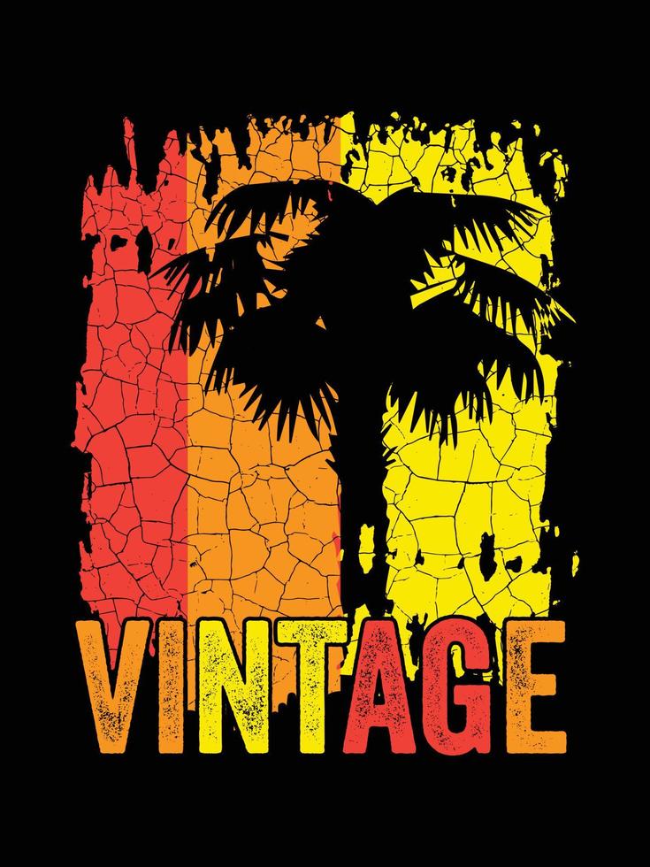 conception de t-shirt vintage. conception de t-shirt vintage de style topique. conception de t-shirt vintage rétro. vecteur