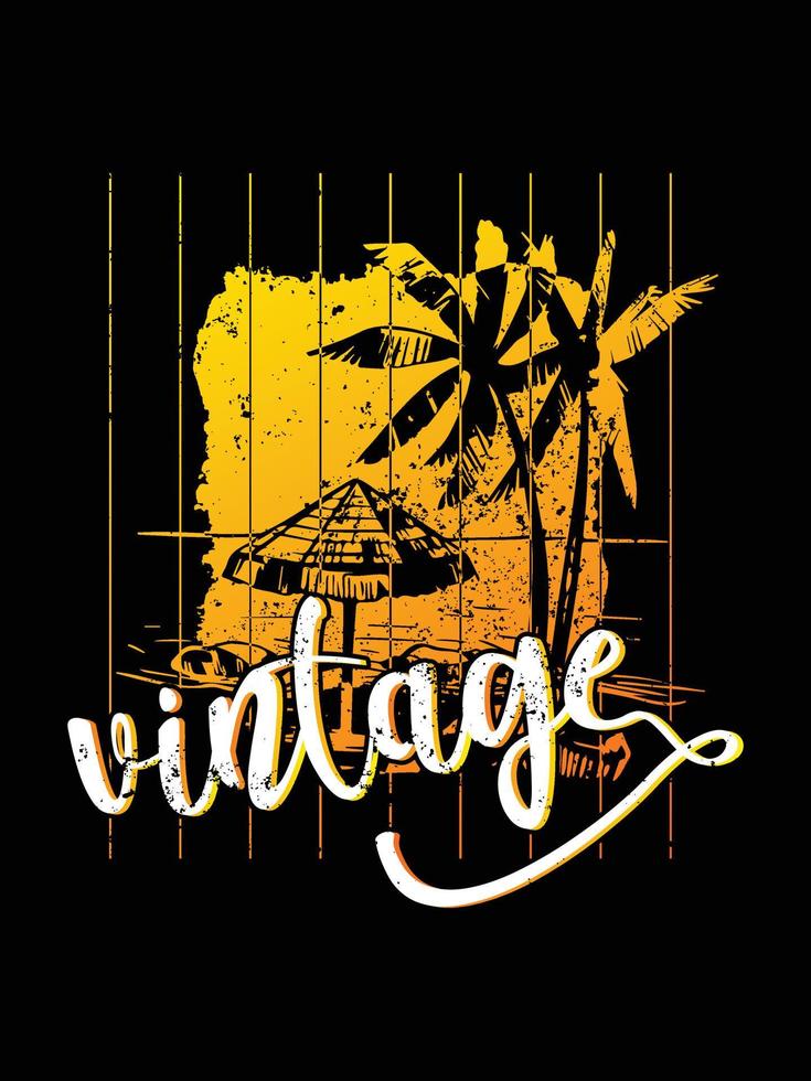 conception de t-shirt vintage. conception de t-shirt vintage de style topique. conception de t-shirt vintage rétro. vecteur