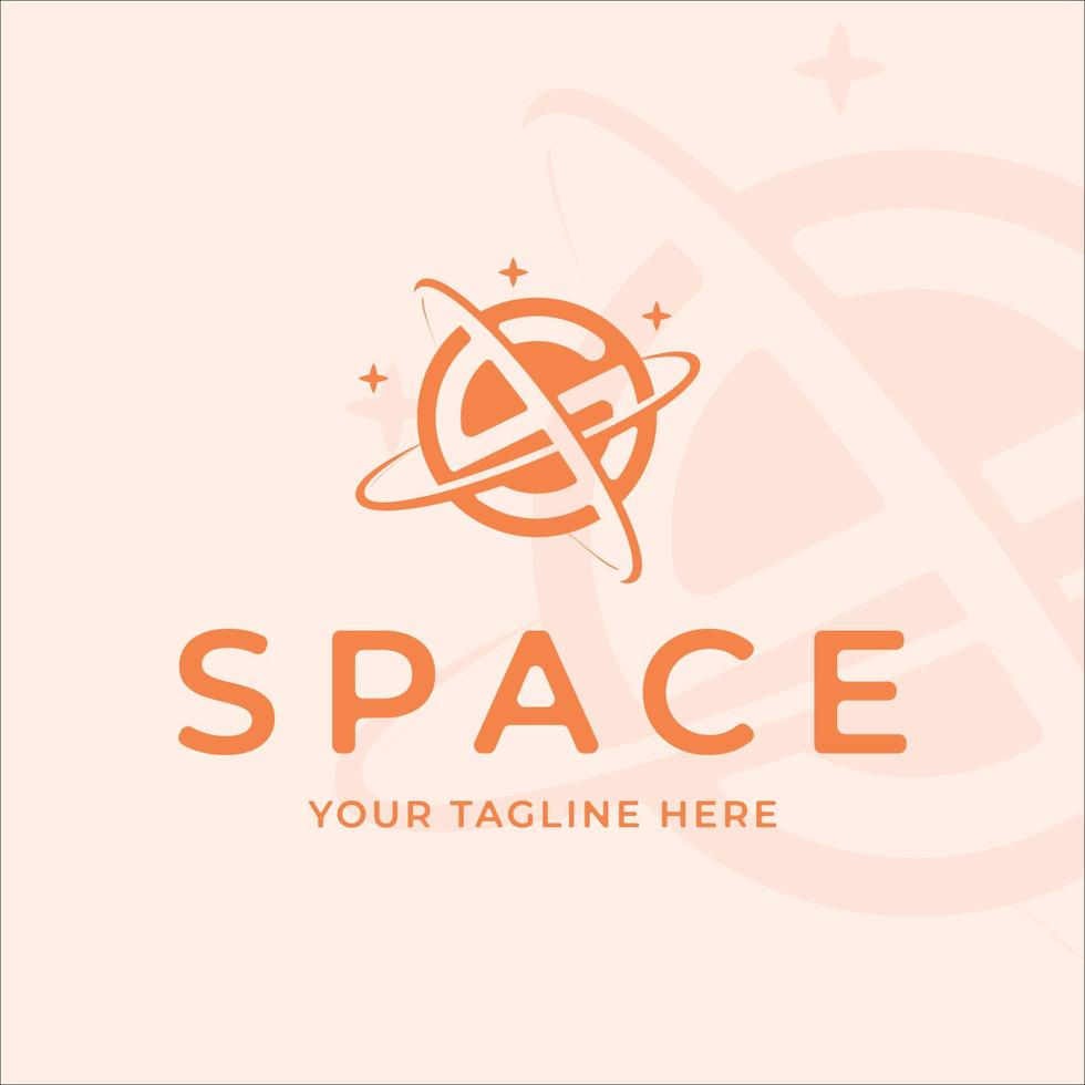 lettre s espace logo illustration vectorielle modèle icône conception graphique vecteur