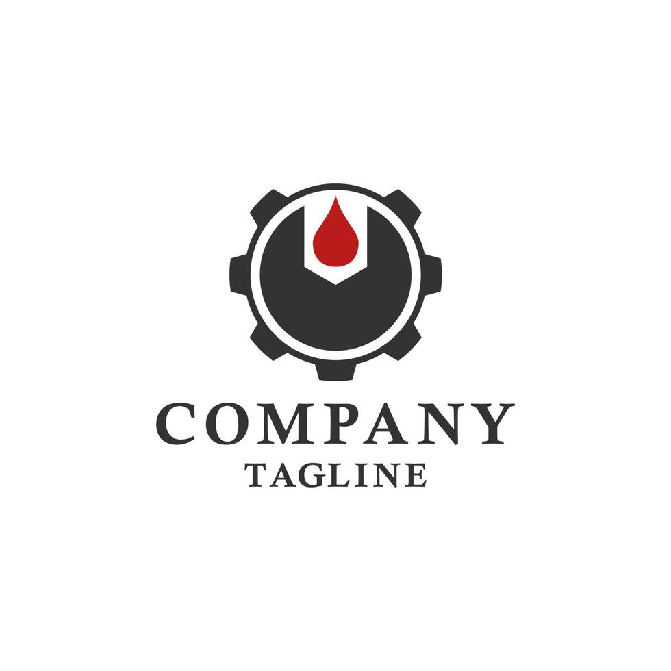 logo entretien eau ou huile vecteur