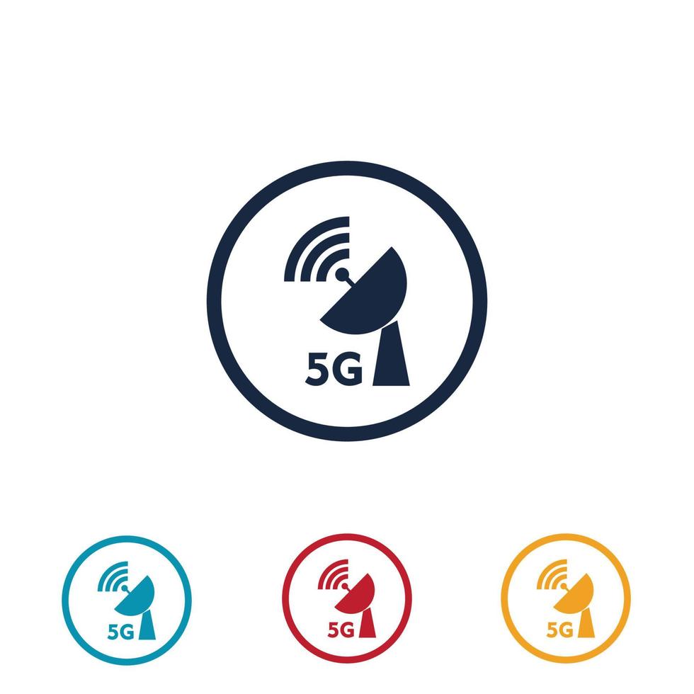 modèle de conception d'illustration de logo 5g vecteur