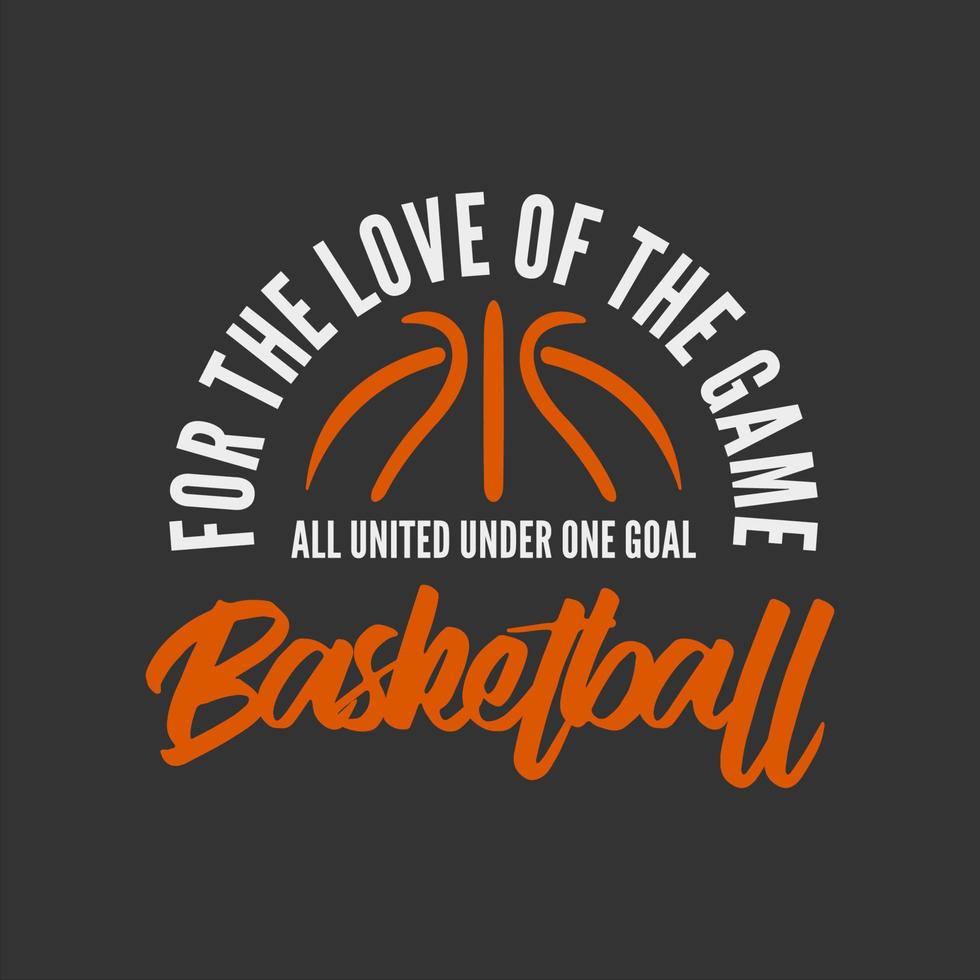 vecteur de logo vintage de fond de basket-ball