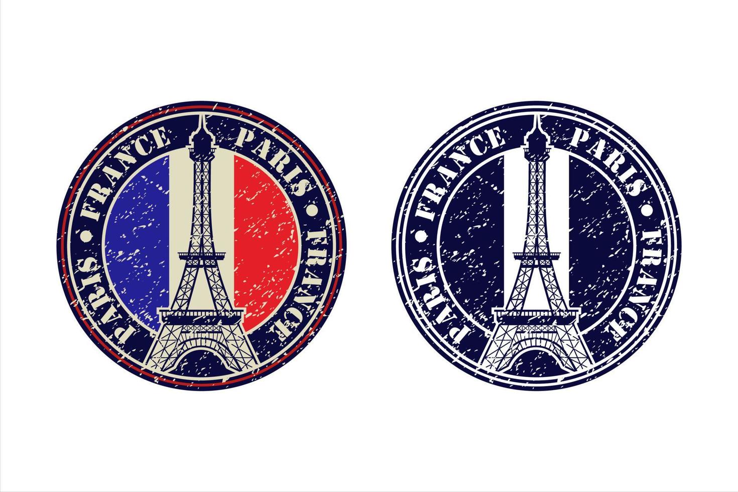 tour eiffel paris france vecteur conception logo