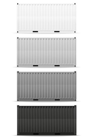 illustration vectorielle de conteneur de fret vecteur