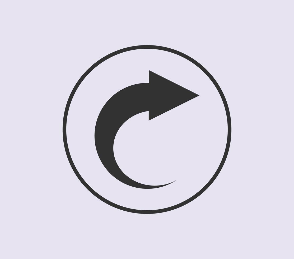 symbole de flèche pour le site Web ou le modèle Web. vecteur d'icône de flèche sur fond blanc