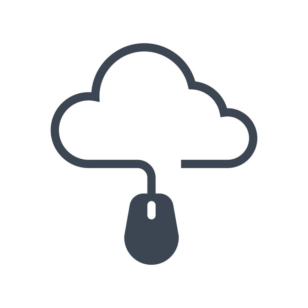 icône de l'informatique en nuage vecteur