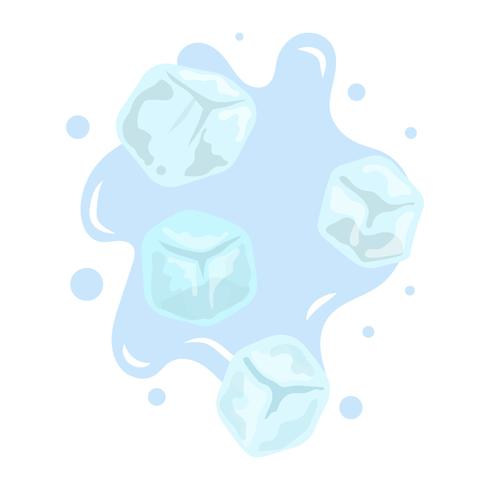 Collection de clipart Vector Simple Ice Cube