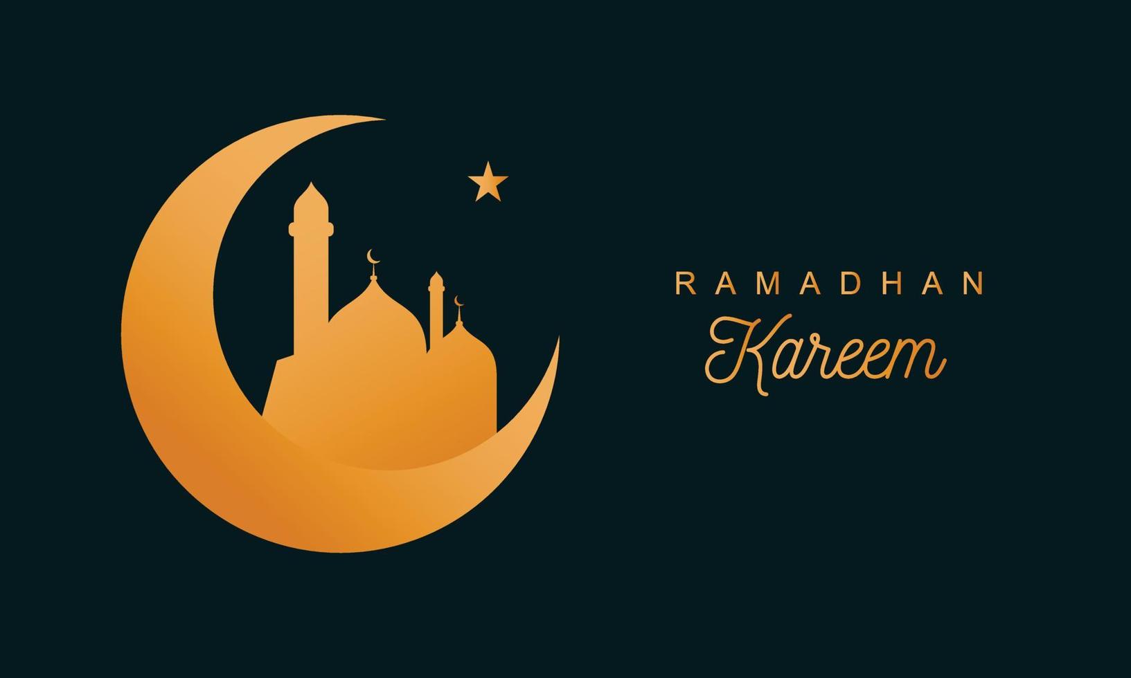 illustration de fond élégante dans le thème du ramadan vecteur