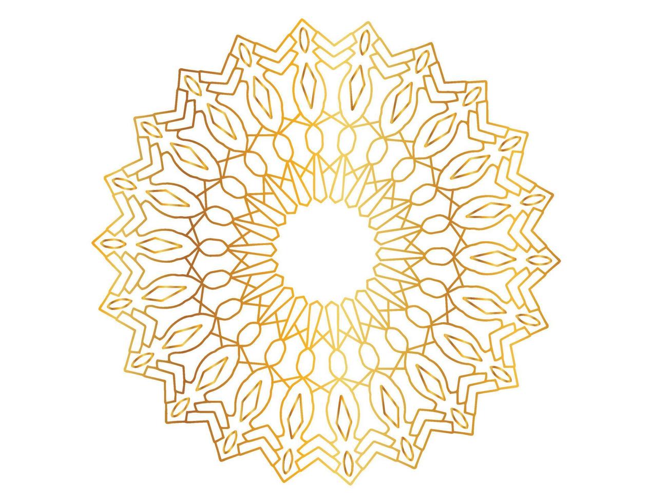 conception de mandala avec motif doré, arrière-plan, fleur, traditionnel vecteur