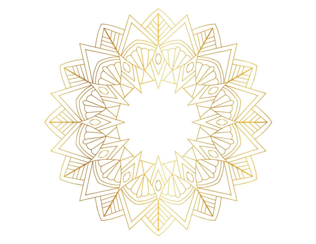 oeuvre de mandala avec un design doré, arrière-plan, motif, fleur, style arabe vecteur