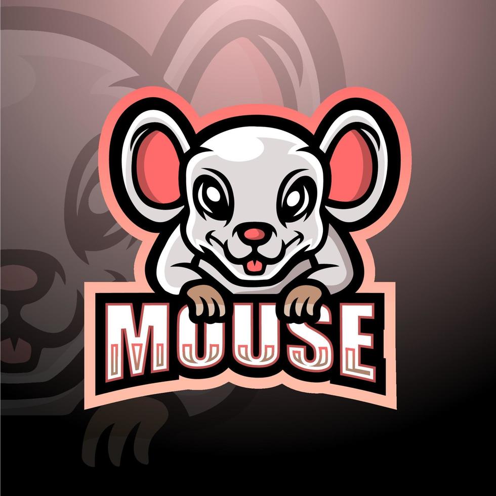 création de logo esport mascotte souris vecteur