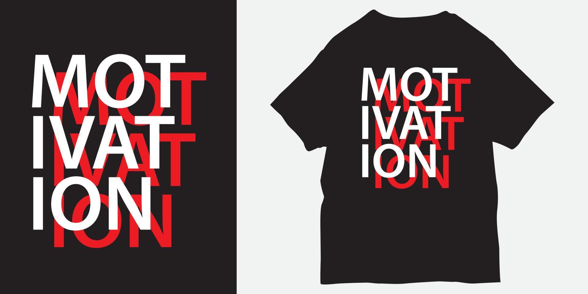 t-shirt court à slogan motivation vecteur