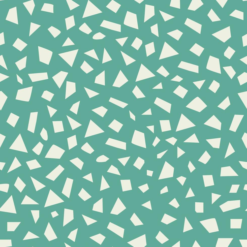 modèle sans couture avec fond de couleur vert et blanc géométrique, motif en mosaïque. illustration vectorielle. vecteur