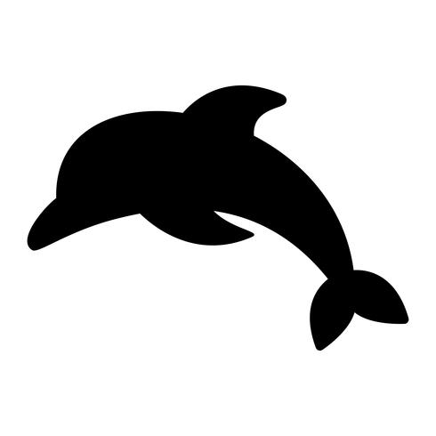 Illustration de dessin animé de dauphin vecteur