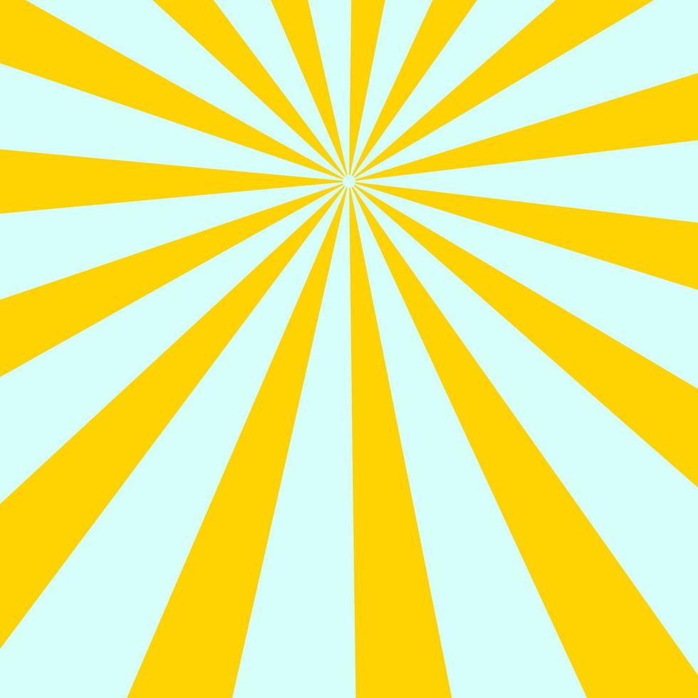 toile de fond solaire de rayon de soleil rétro jaune d'été vecteur