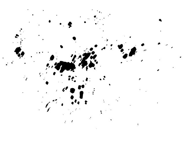 Aquarelle de splash d&#39;encre abstraite noire, texture de spray aquarelle Splash isolé sur fond blanc. Illustration vectorielle vecteur