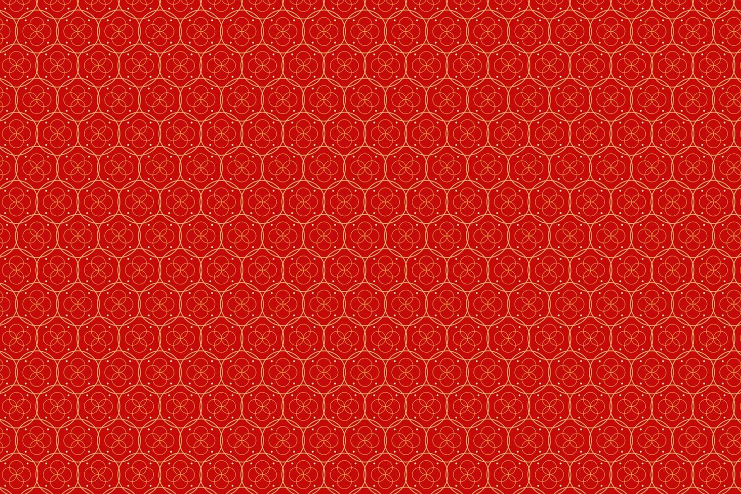 motif vectoriel chinois, motif traditionnel, texture traditionnelle, fond rouge et or