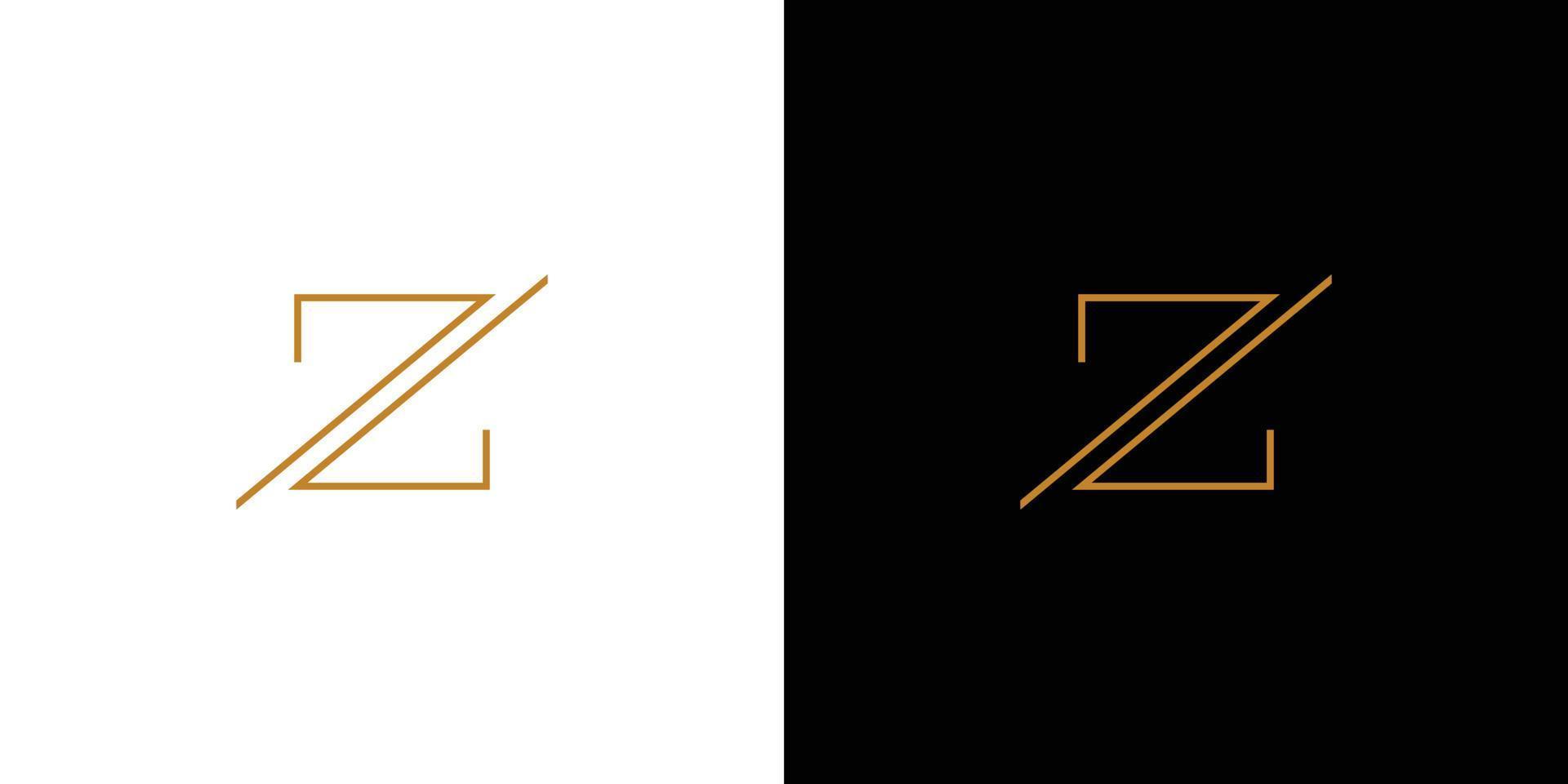 création de logo initiales lettre z moderne et professionnelle 1 vecteur