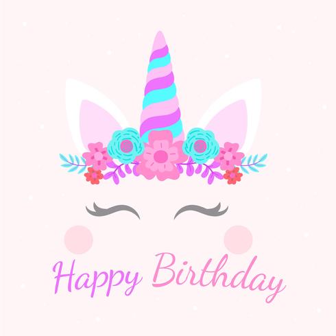 Joyeux Anniversaire Licorne Telecharger Vectoriel Gratuit Clipart Graphique Vecteur Dessins Et Pictogramme Gratuit