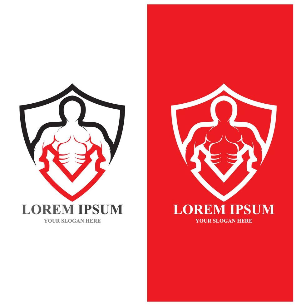 badge de gym fitness logo design objet vectoriel et icônes pour le sport