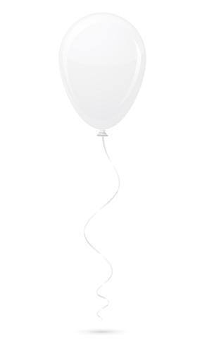 illustration vectorielle ballon blanc vecteur