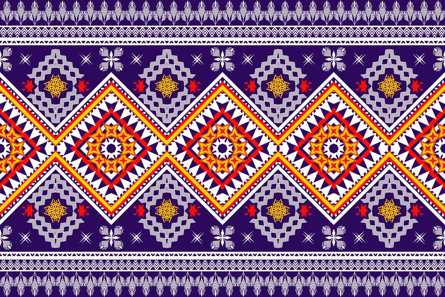 motif traditionnel oriental ethnique géométrique.figure style de broderie tribale.design pour papier peint, vêtements, emballage, tissu, illustration vectorielle vecteur