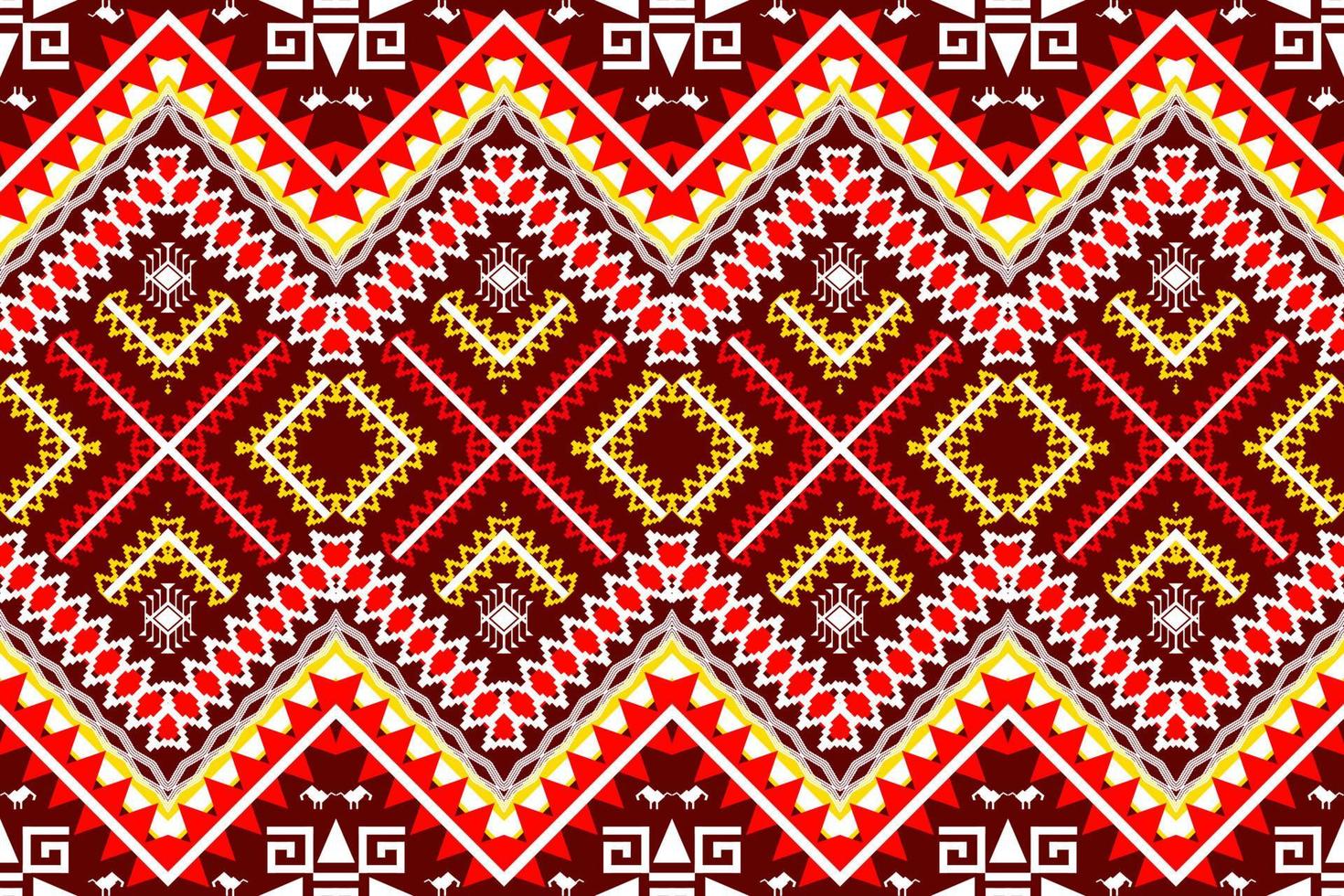 motif traditionnel oriental ethnique géométrique.figure style de broderie tribale.design pour papier peint, vêtements, emballage, tissu, illustration vectorielle vecteur