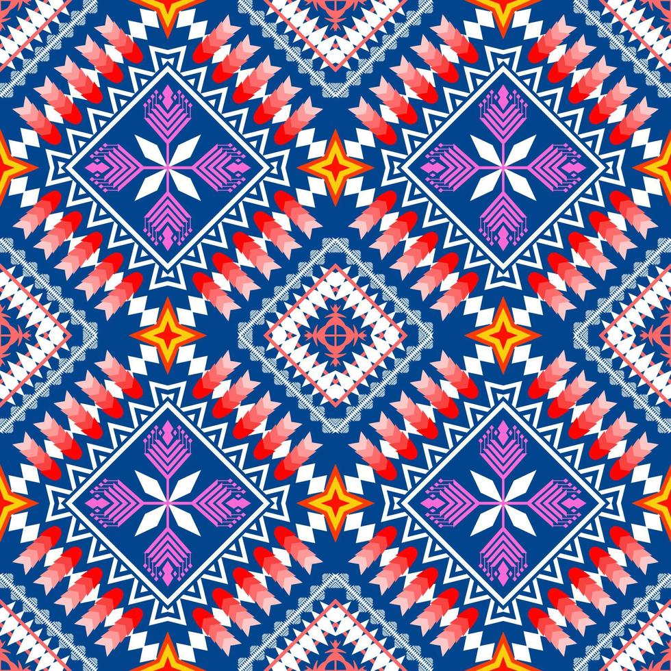 motif traditionnel oriental ethnique géométrique.figure style de broderie tribale.design pour papier peint, vêtements, emballage, tissu, illustration vectorielle vecteur