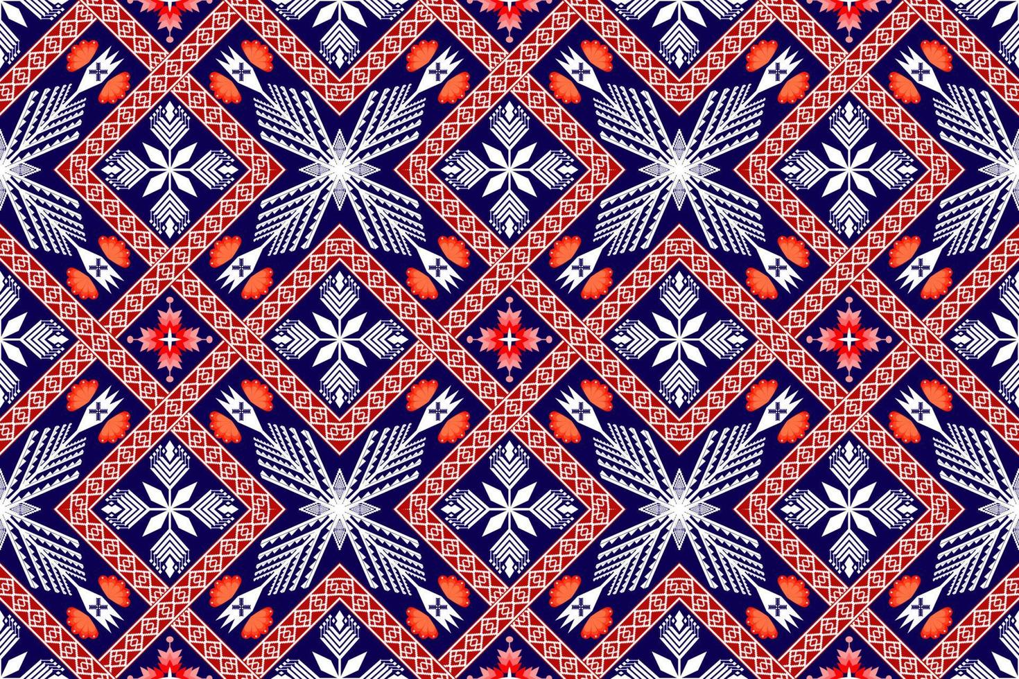 motif traditionnel oriental ethnique géométrique.figure style de broderie tribale.design pour papier peint, vêtements, emballage, tissu, illustration vectorielle vecteur