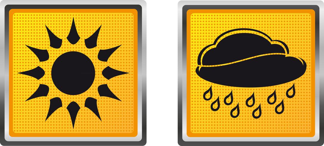 icônes météo pour illustration vectorielle de conception vecteur