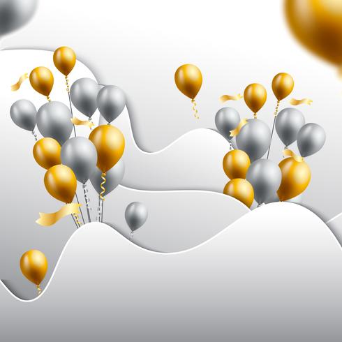 illustration vectorielle de célébration anniversaire fond vecteur