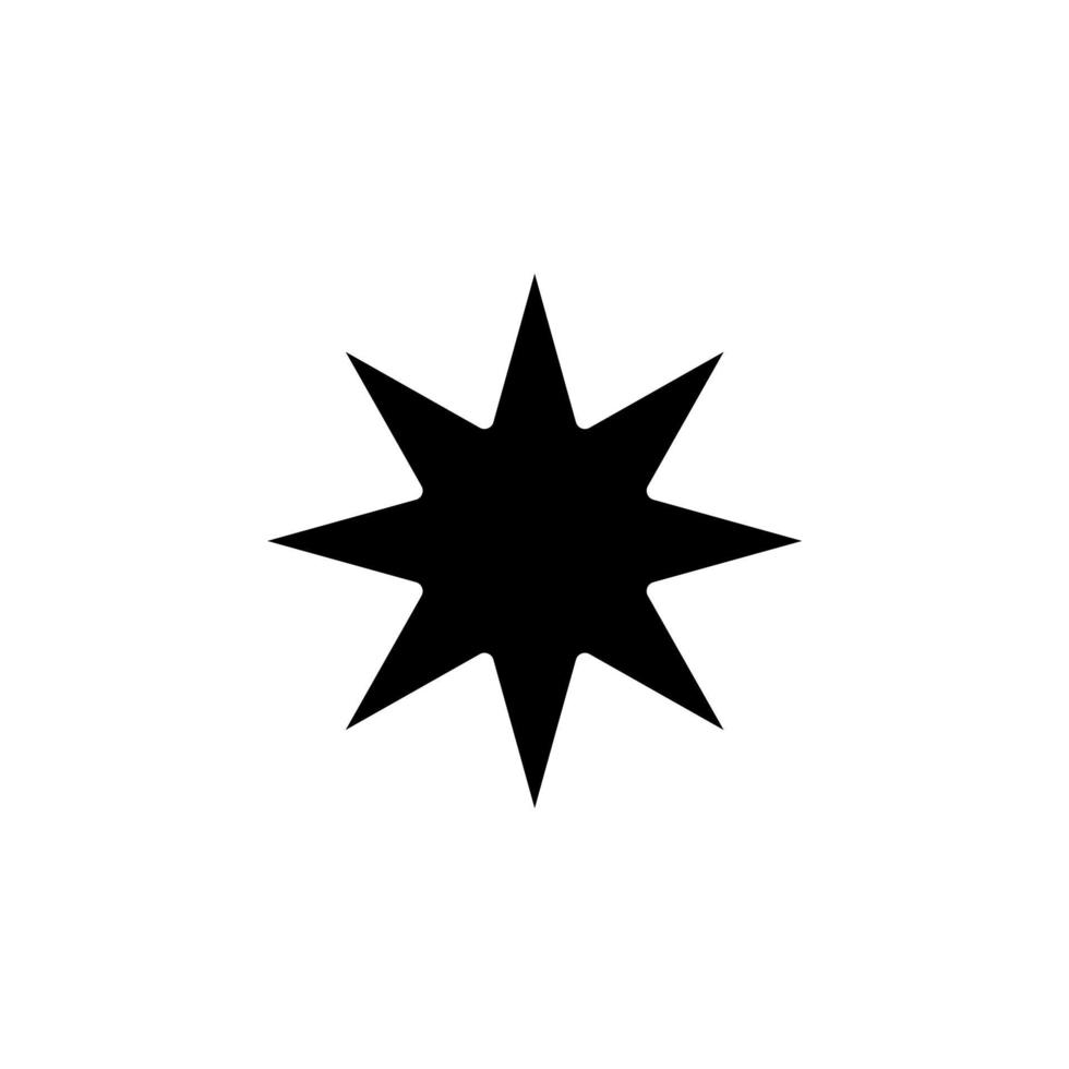 étoiles, modèle de logo d'illustration vectorielle d'icône solide de nuit. adapté à de nombreuses fins. vecteur