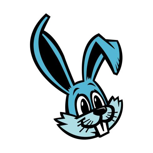 Graphique de lapin de dessin animé vecteur