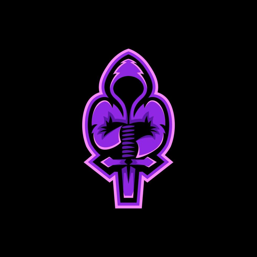 création esport logo mascotte anonyme vecteur