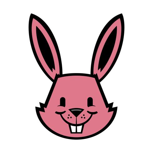 Graphique de lapin de dessin animé vecteur