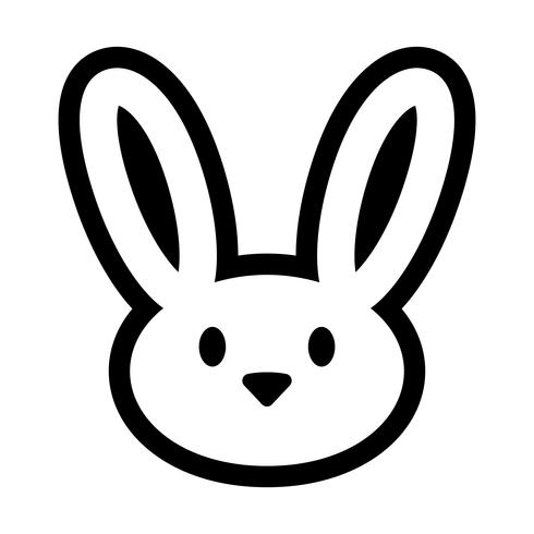 Graphique de lapin de dessin animé vecteur