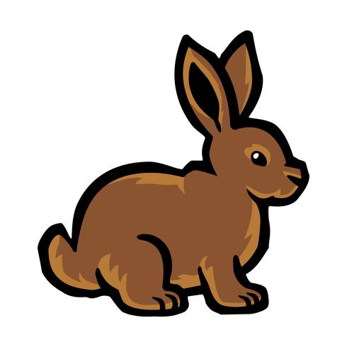 Graphique de lapin de dessin animé vecteur