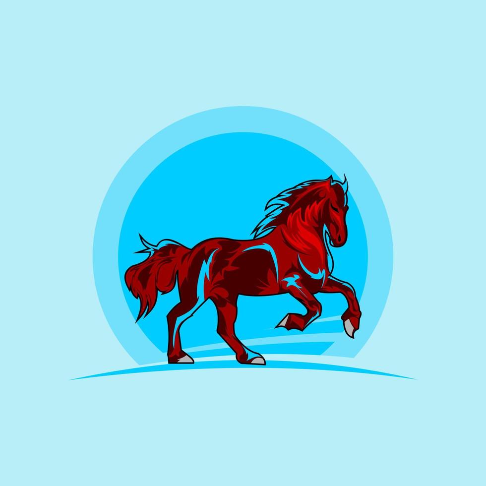 vecteur d'illustration de cheval