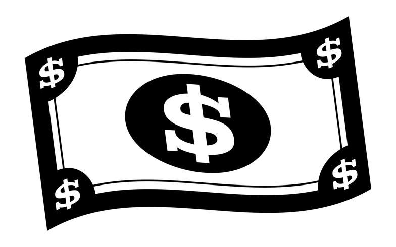 Illustration vectorielle billet d&#39;un dollar vecteur