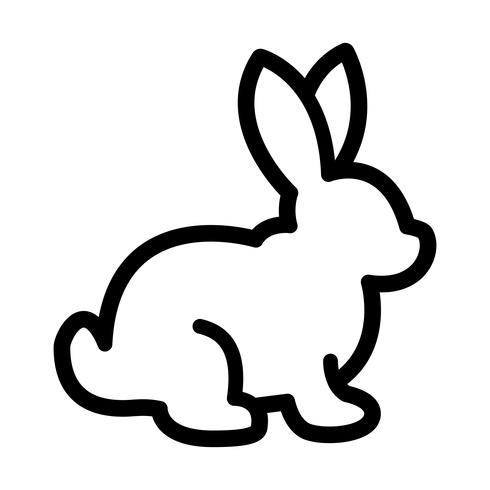 Graphique de lapin de dessin animé vecteur