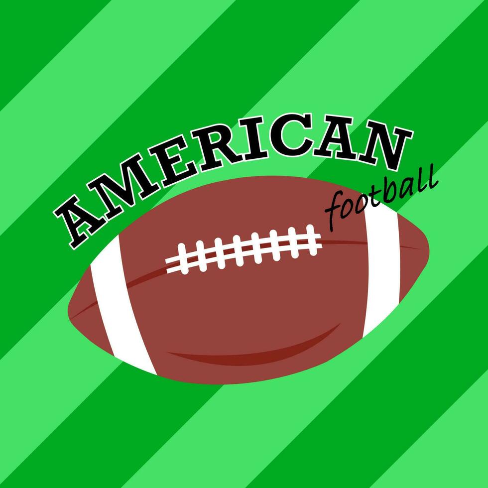 Le football américain est le sport d'équipe le plus populaire aux États-Unis. vecteur