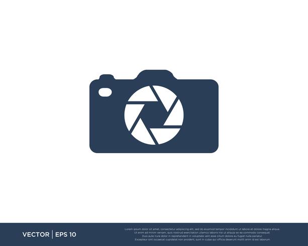 Caméra Obturateur Logo Icône Vecteur