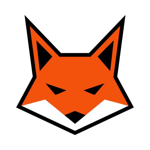 Icône de vecteur logo visage Fox