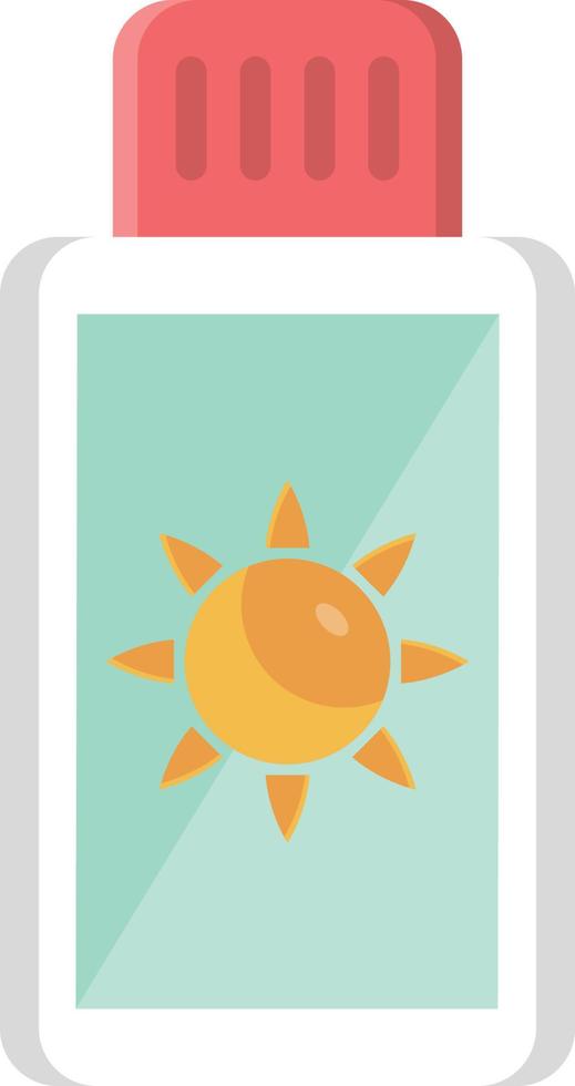 illustration vectorielle de crème solaire sur un arrière-plan. symboles de qualité supérieure. icône plate de ligne vectorielle pour le concept ou la conception graphique. vecteur