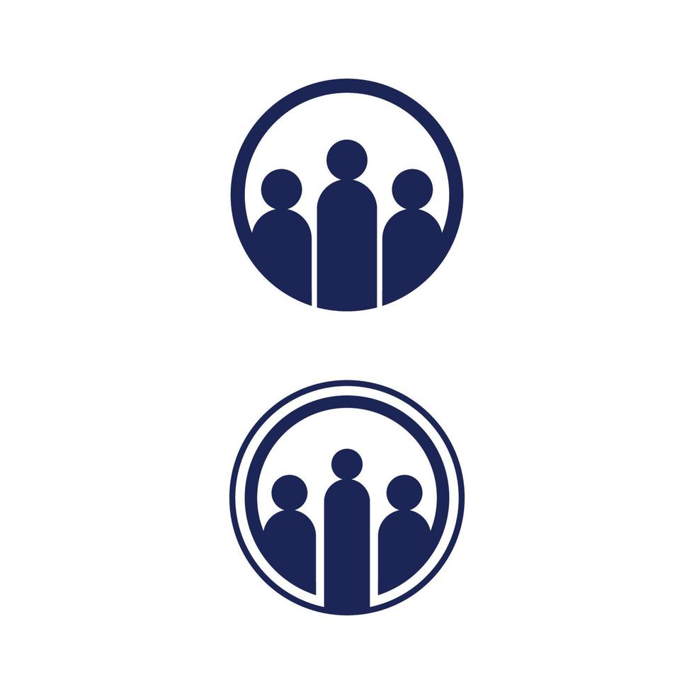 logo de personnes, équipe, succès, travail de personnes, groupe et communauté, vecteur de logo d'entreprise et d'entreprise et soins de conception, icône de la famille logo de réussite